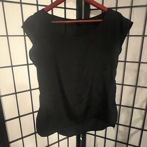 Michael Brandon Classic Black Short Sleeve Top